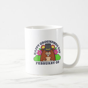 Happy Groundhog Day February 2 Men Women Funny Ret Coffee Mug
