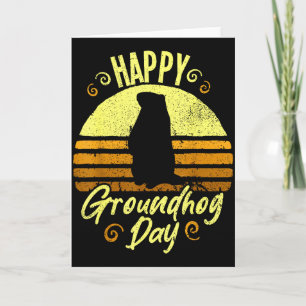 Happy Groundhog Day Funny Groundhog Card