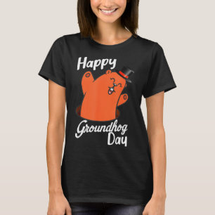 Happy Groundhog Day Funny Woodchuck & Groundho T-Shirt