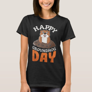 Happy Groundhog Day Groundhogs Gift T-Shirt
