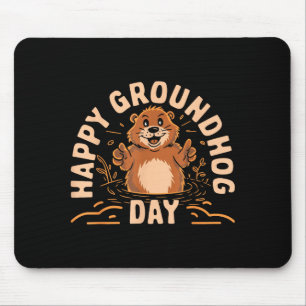 Happy Groundhog Day Kids Toddler Men Women Boys Gi Mouse Pad