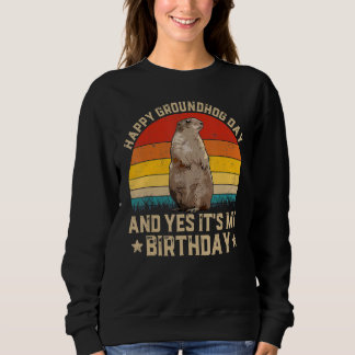 Happy Groundhog Day Lovers Costume Boys Girls Sweatshirt