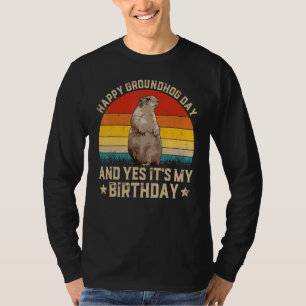 Happy Groundhog Day Lovers Costume Boys Girls T-Shirt