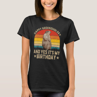 Happy Groundhog Day Lovers Costume Boys Girls T-Shirt