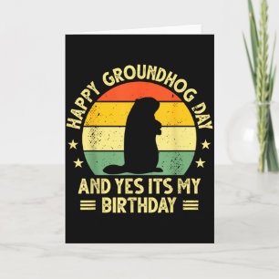 Happy Groundhog Day Lovers Costume Boys Girls Wome Card