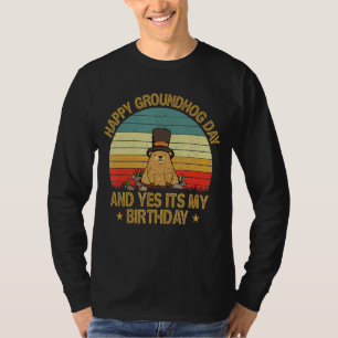 Happy Groundhog Day Lovers Costume Boys Girls Wome T-Shirt
