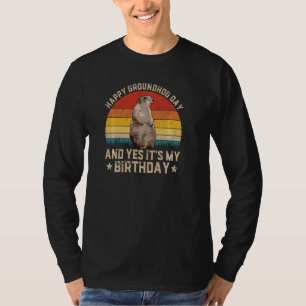 Happy Groundhog Day Lovers Costume Boys Girls Wome T-Shirt