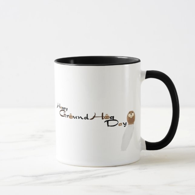 Happy Groundhog Day Mug (Right)