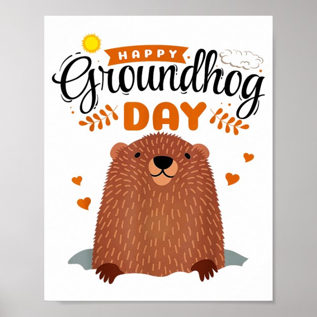 Happy Groundhog Day  Poster (Front)