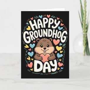 Happy Groundhog Day Shirt Funny Groundhog Day Humo Card