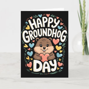 Happy Groundhog Day Shirt Funny Groundhog Day Humo Card