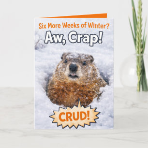 Happy Groundhog's Day Greeting Card, Personalized Card