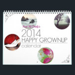 HAPPY GROWNUP 2014 Calendar<br><div class="desc">It's here! Feed Me Daily's yearly calendar is chock full of gorgeous high resolution photos,  empowering messages,  and monthly tips for an inspired new year. Affirmations,  meditations,  and a whole lot of beauty. Cheers,  to you! You deserve this.</div>
