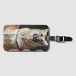 Happy GSD Luggage Tag