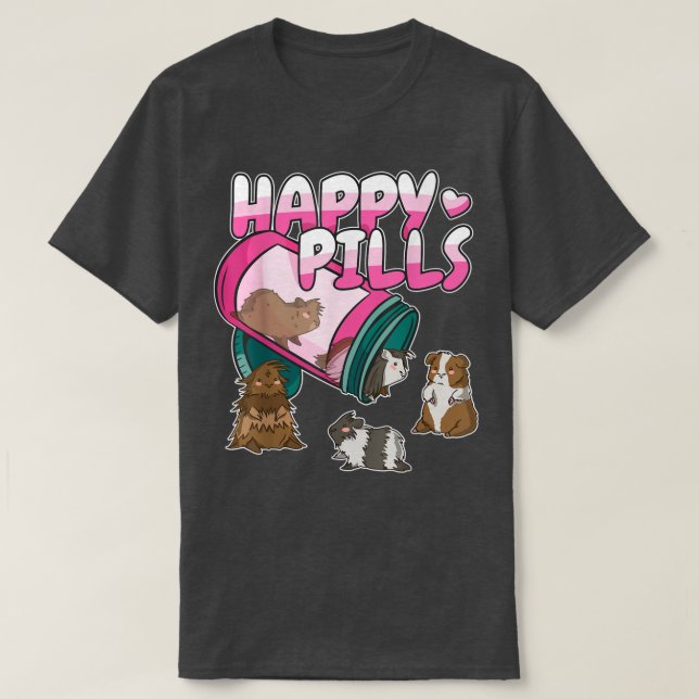Happy Guinea Pigs  T-Shirt (Design Front)