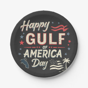 Happy Gulf of America's Funny Patriotic   Paper Plate