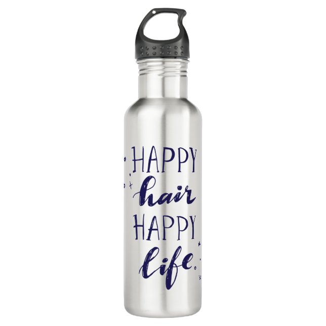 Happy Hair Happy Life 710 Ml Water Bottle (Front)
