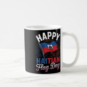 Happy Haitian Flag Day Cool Haiti Flag Map Haitian Coffee Mug
