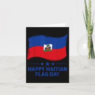 Happy Haitian Flag Day Cool Haiti Flag Pride Men W Card