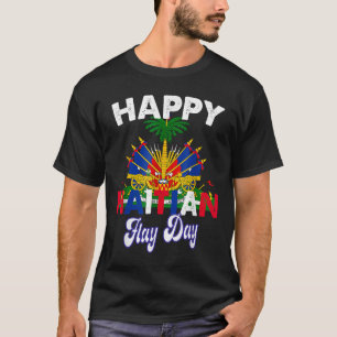 Happy Haitian Flag Day Pride Haiti 1804 Womens Men T-Shirt