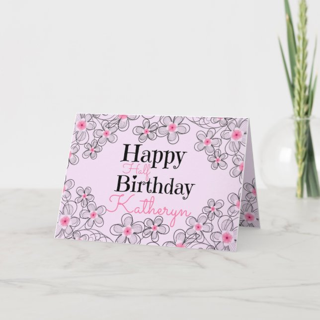 Happy Half Birthday Card (Front)