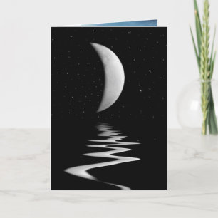 Happy Half Birthday Moon Card