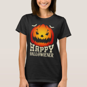 Happy Hallo Weener Halloween Pumpkin Costume T-Shirt