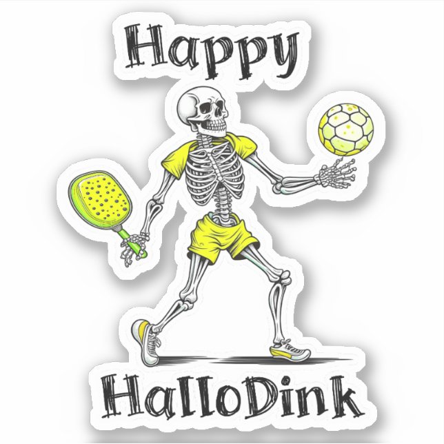 Happy Hallodink | Halloween and Pickleball Pun (Front)