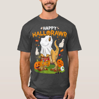 Happy Hallorawr Dinosaur T rex Halloween Costume B T-Shirt