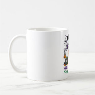 Happy hallothanksmas 2026 ghost turkey snowman coffee mug