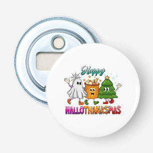 Happy Hallothanksmas Bottle Opener