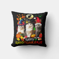 Happy HalloThanksMas Cats