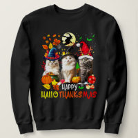 Happy HalloThanksMas Cats