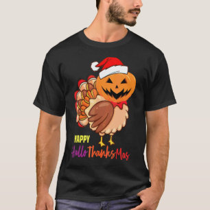 Happy Hallothanksmas  Chicken Fall Autumn Thanksgi T-Shirt