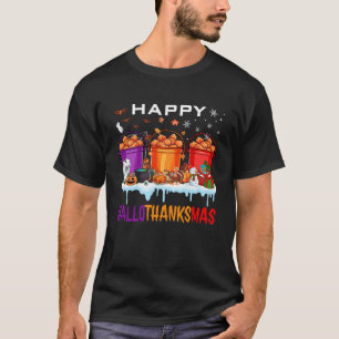 Happy Hallothanksmas Chicken Nuggets Halloween Tha T-Shirt