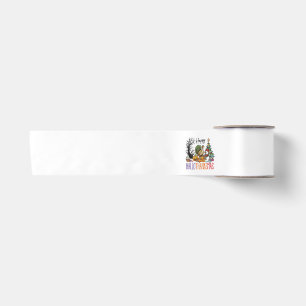 Happy Hallothanksmas Clipart Satin Ribbon