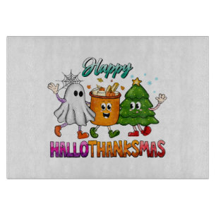 Happy Hallothanksmas Cutting Board