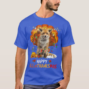 Happy Hallothanksmas Fo Lover Halloween Thanksgivi T-Shirt