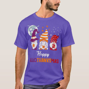 Happy HalloThanksMas, Funny Halloween Thanksgiving T-Shirt