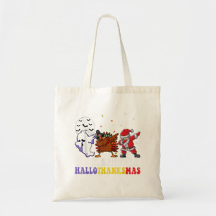 Happy Hallothanksmas Gnomes Halloween Christmas Th Tote Bag