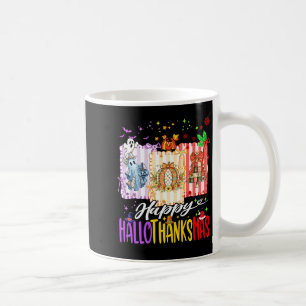 Happy Hallothanksmas Halloween Ghost Pumpkin Xmas Coffee Mug