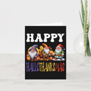 Happy Hallothanksmas Halloween Thanksgiving Christ Card