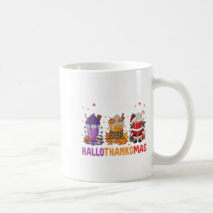 Happy Hallothanksmas Halloween Thanksgiving Christ Coffee Mug