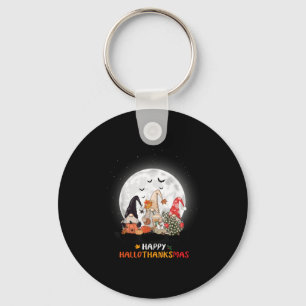 Happy Hallothanksmas Halloween Thanksgiving Christ Key Ring