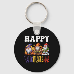 Happy Hallothanksmas Halloween Thanksgiving Christ Key Ring