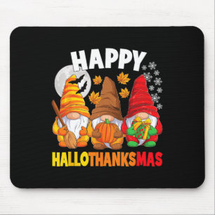 Happy Hallothanksmas Halloween Thanksgiving Christ Mouse Pad