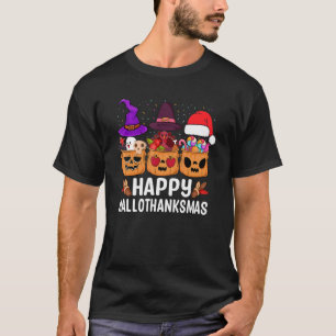 Happy Hallothanksmas Halloween Thanksgiving Christ T-Shirt