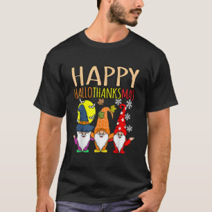 Happy HalloThanksMas Halloween Thanksgiving Christ T-Shirt