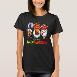 Happy Hallothanksmas Halloween Thanksgiving Christ T-Shirt