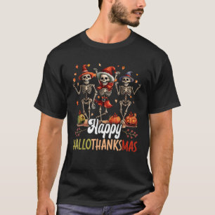 Happy Hallothanksmas Halloween Thanksgiving Christ T-Shirt